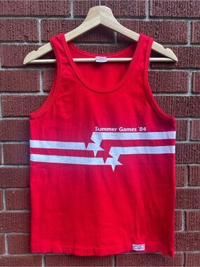 Vintage 1984 Summer Games Tank Top | Crazy Shirts Hawaii | Small